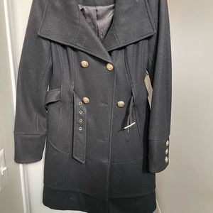 Guess black trench coat